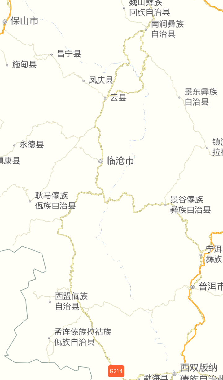 东面靠无量山,哀劳山,景东县,镇沅县,景谷县,东南方向是普洱市.图片